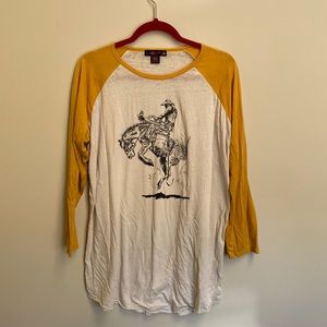 Bronco baseball tee
